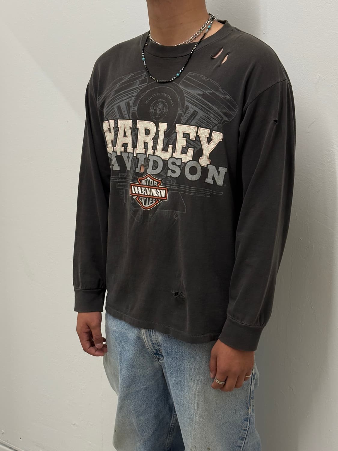 🇺🇸 Distressed) 90s Harley Davidson 상품이미지1