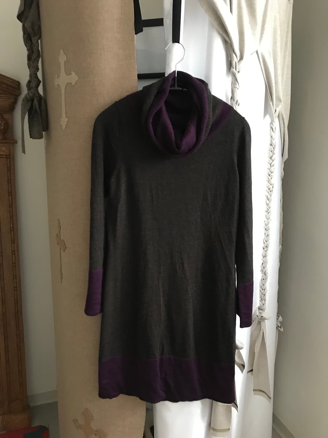 vintage turtle neck knit one-piece 상품이미지6