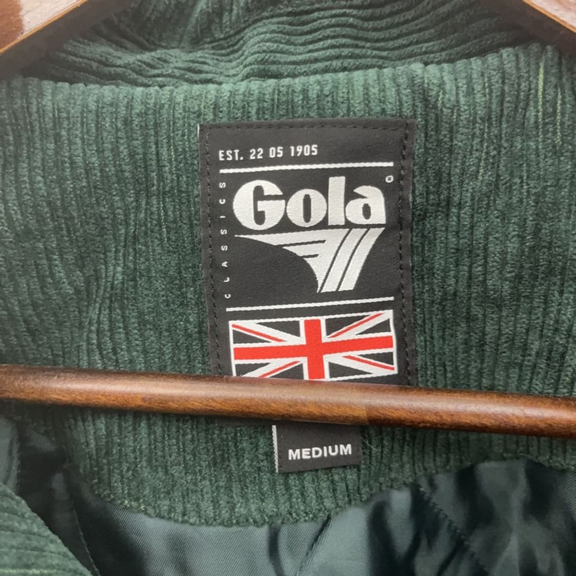 골라 빈티지 코듀로이 딥그린 바시티자켓 M C07582 상품이미지5