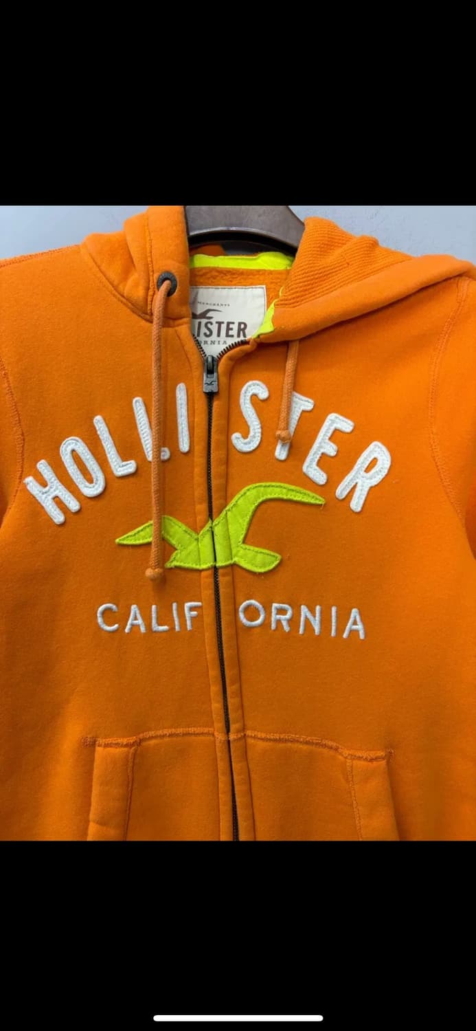 홀리스터 패치로고 오렌지 후드집업 H1299 상품이미지3