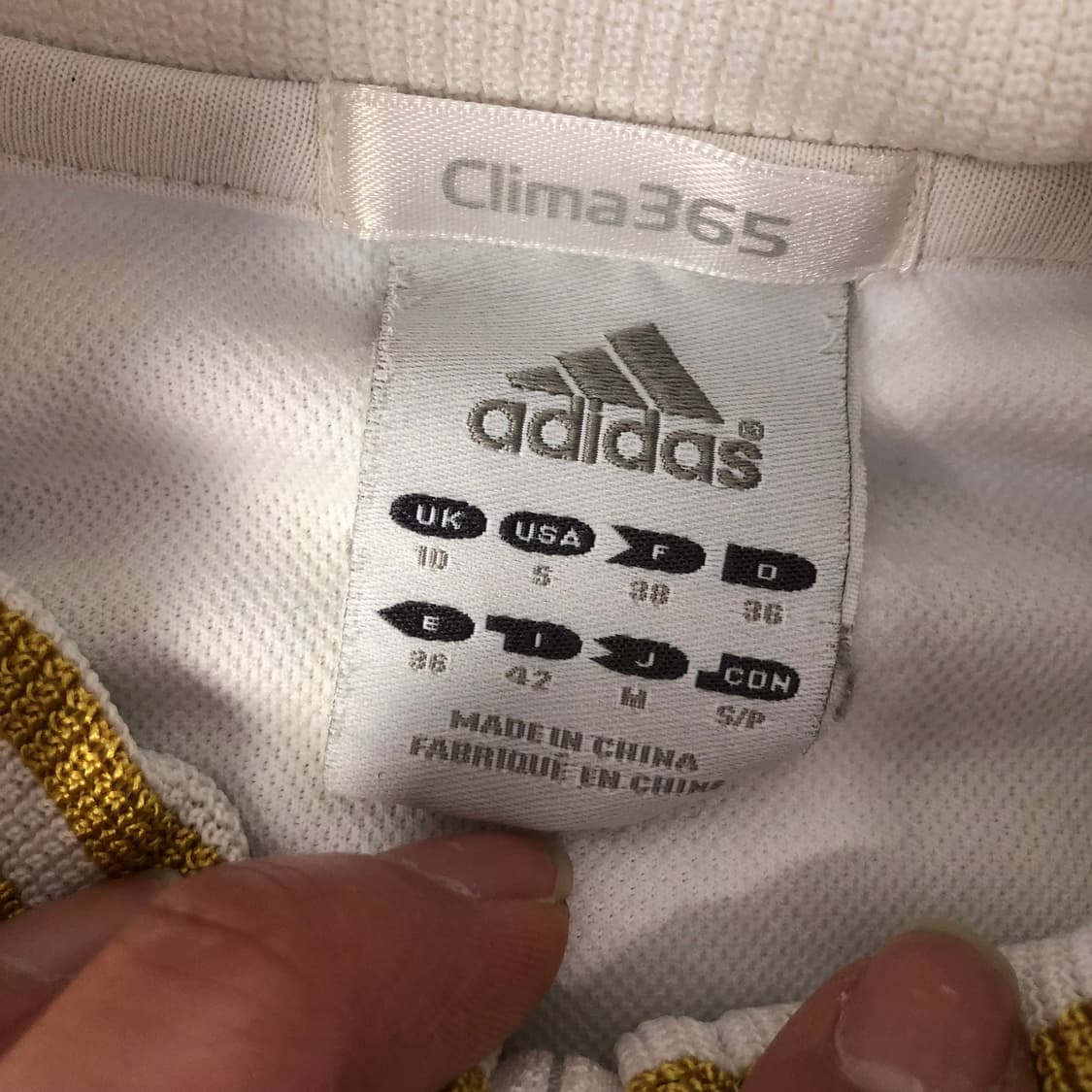 아디다스 화이트골드 져지 상품이미지4