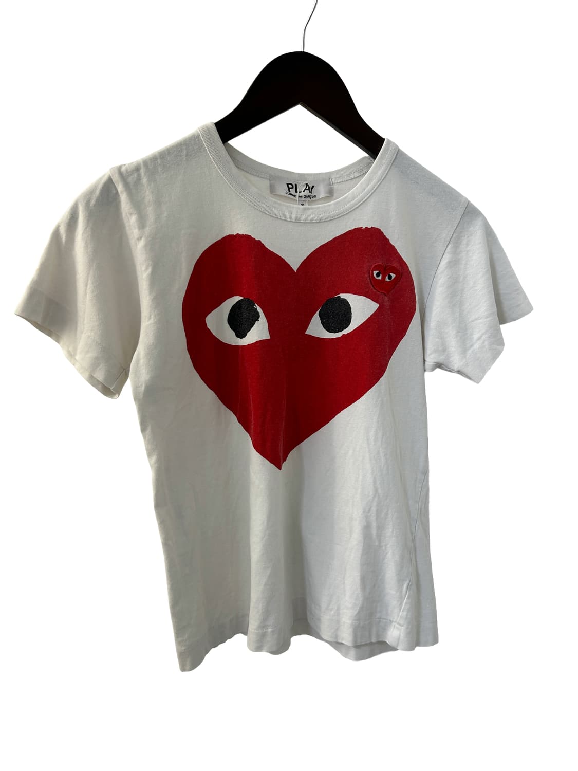 Comme des Garçons PLAY 빅 하트 프린트 반팔 티셔츠 상품이미지1