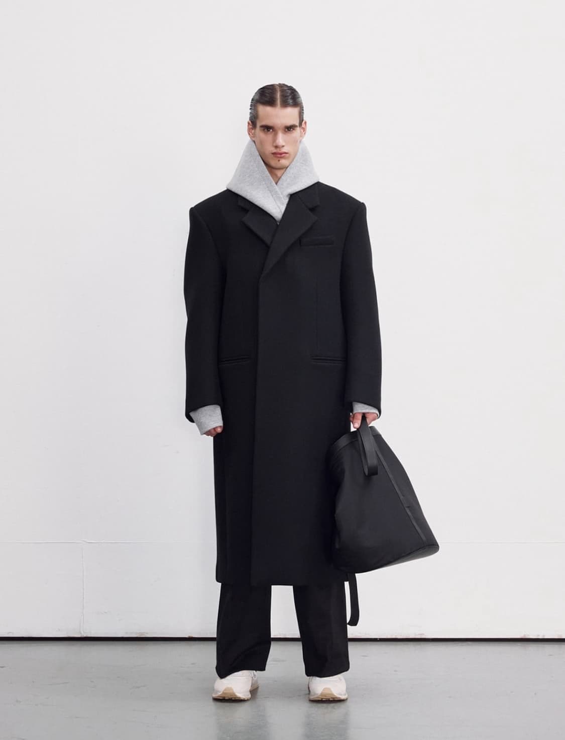 렉토 23FW 울 블렌드 오버사이즈 코트 (S) 상품이미지1