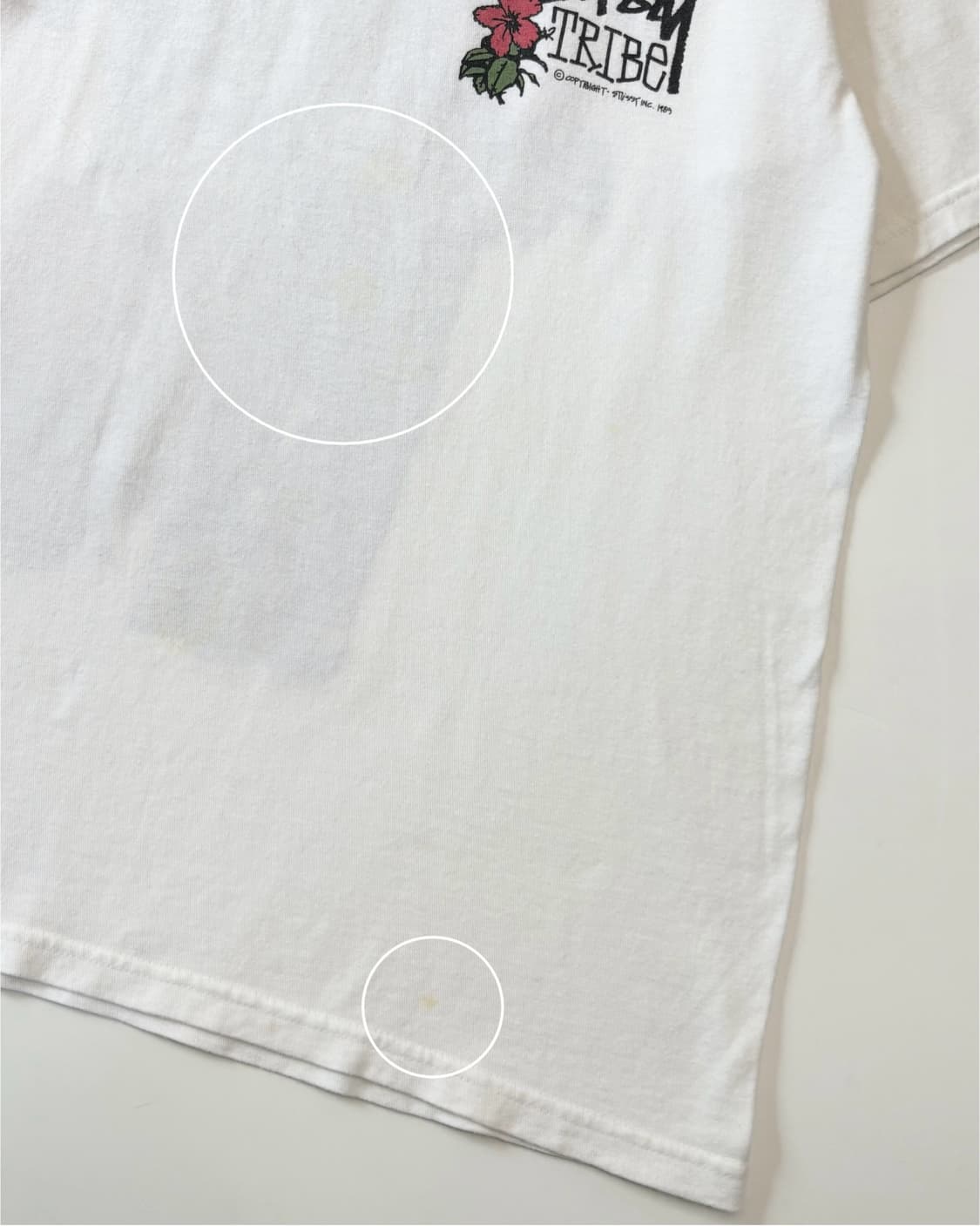Stussy 스투시 화이트 티키 트라이브 티셔츠 상품이미지10