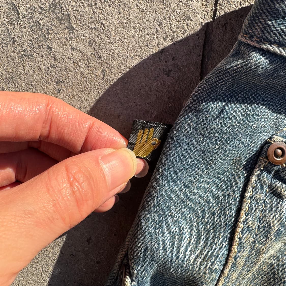 80s Sasson USA 로고 데님 배기 팬츠 상품이미지9