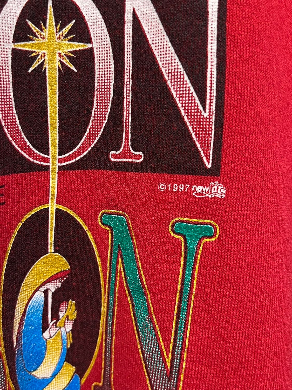 90s [XL] USA LEE 홀리데이 크리스마스 그래픽 빈티지 맨투맨 상품이미지4