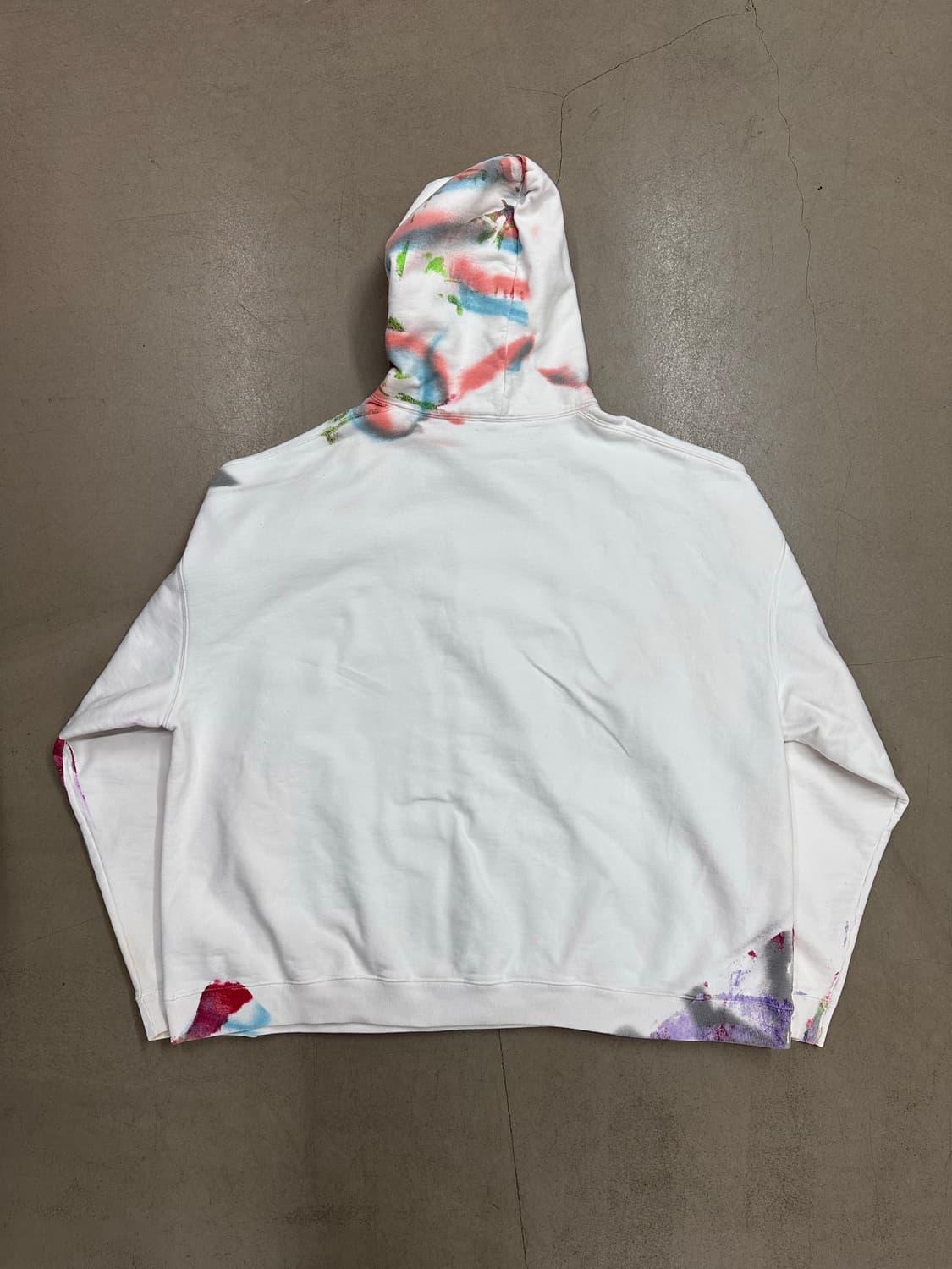 🔥99%IS(바조우) - 스프레이 오버핏 후드 – 화이트 사이즈 3🔥 상품이미지4