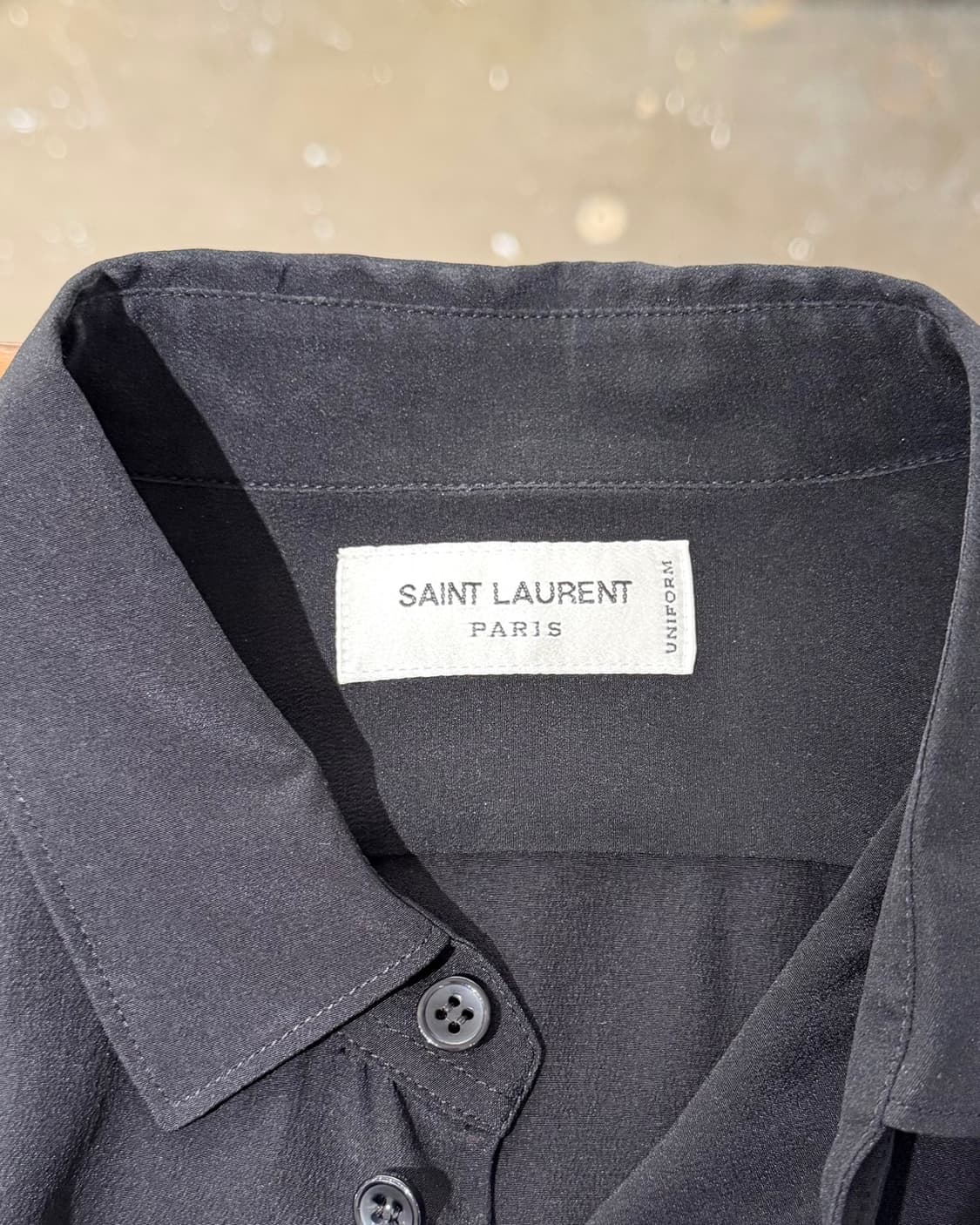 생로랑 유니폼 블랙 클래식 셔츠 상품이미지7