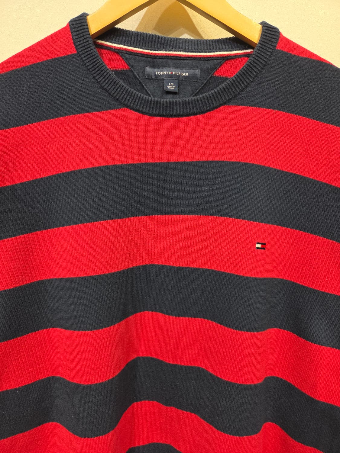 TOMMY HILFIGER 타미힐피거 스트라이프 코튼 니트 상품이미지3