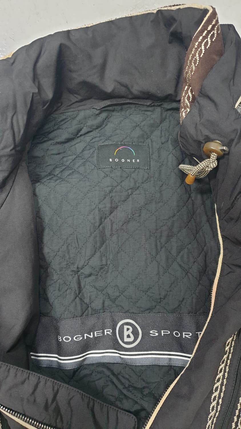 보그너 90S빈티지 아노락 보드복 블랙 상품이미지5
