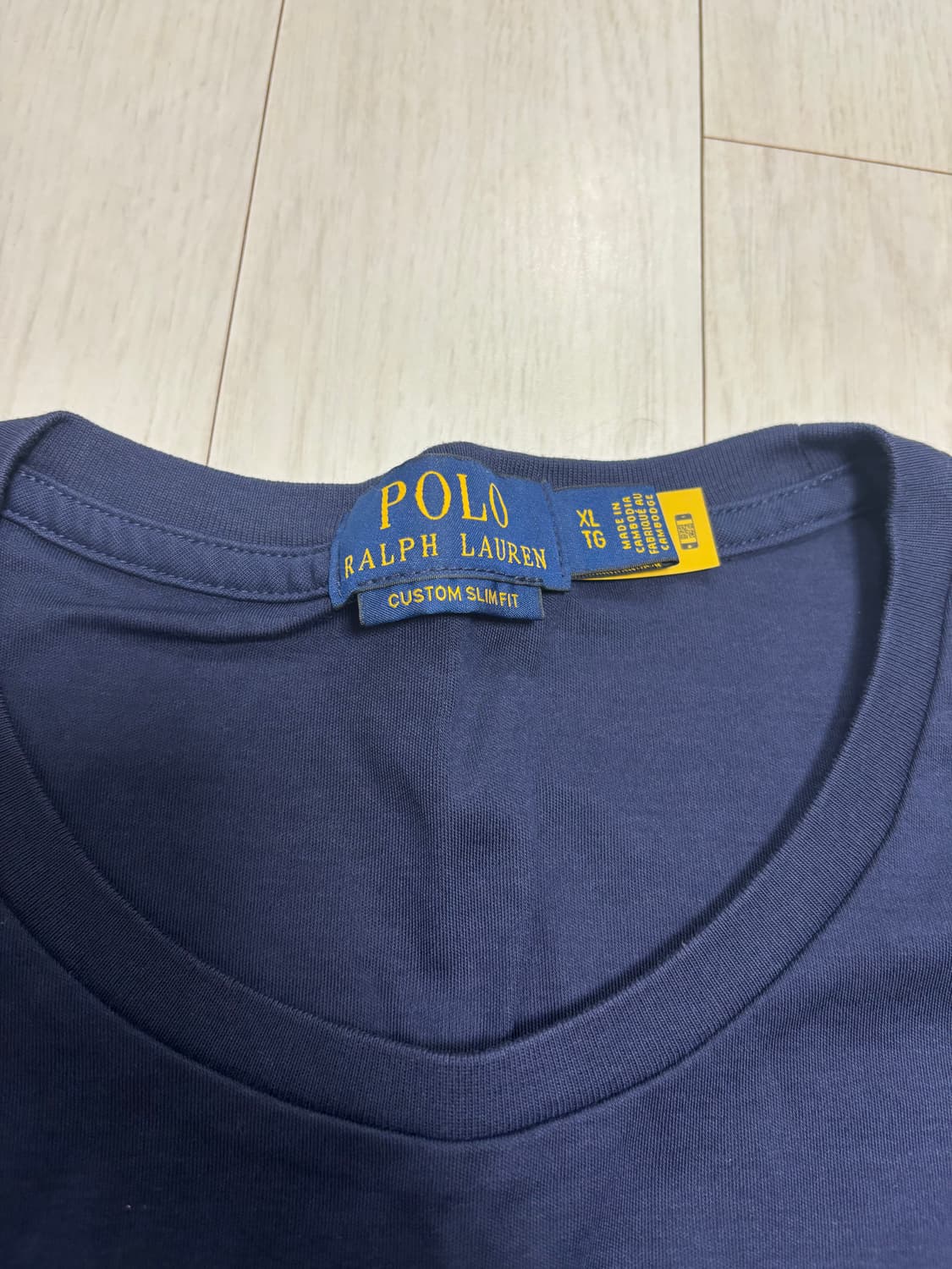 폴로 랄프로렌 커스텀슬림핏 xl 네이비 티셔츠 상품이미지3