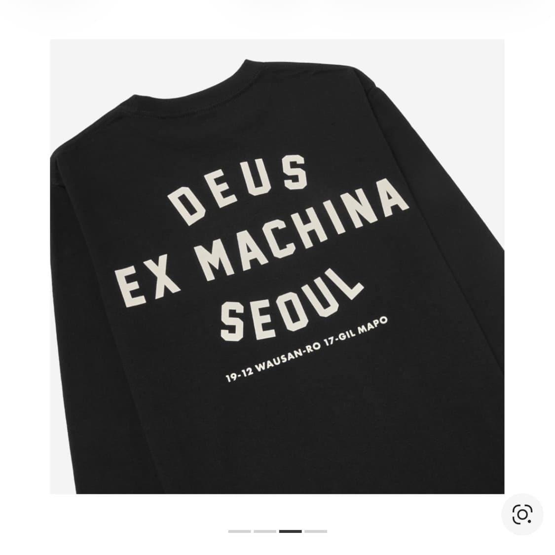 데우스 엑스 마키나 서울 컬리지 롱슬리브 티셔츠 블랙 새제품 상품이미지3