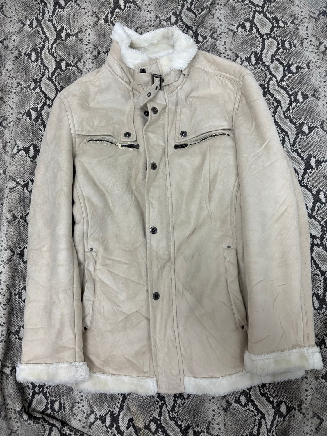 [ROUSHATTE]VKEI White Fur Trimming NeckB 상품이미지5