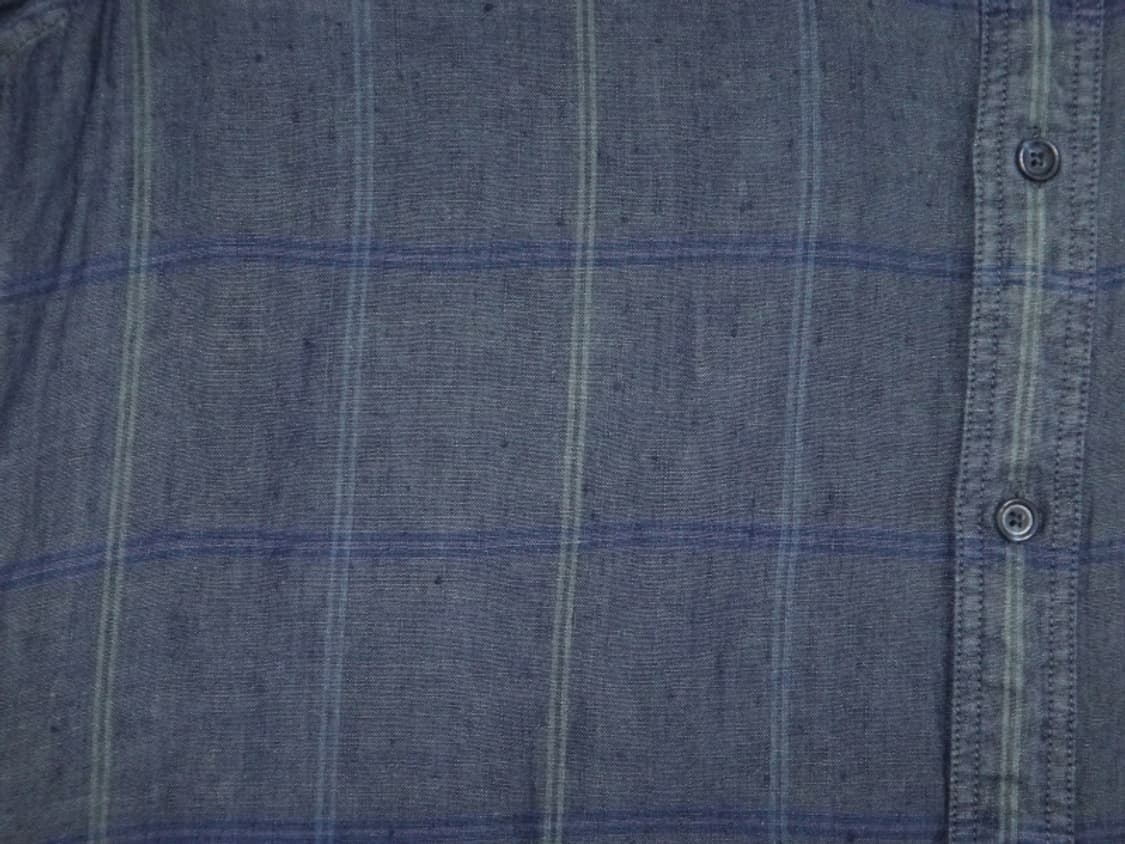 (105) 시리즈 코튼 린넨 포레스트 그린 체크 셔츠 상품이미지5