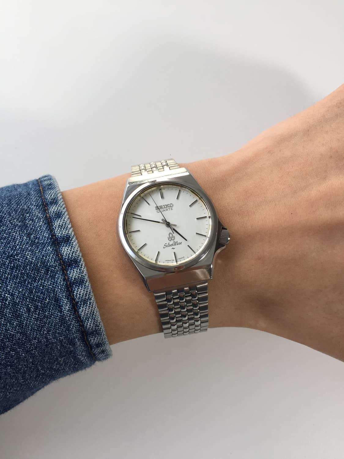 80s seiko silver wave quartz 상품이미지4