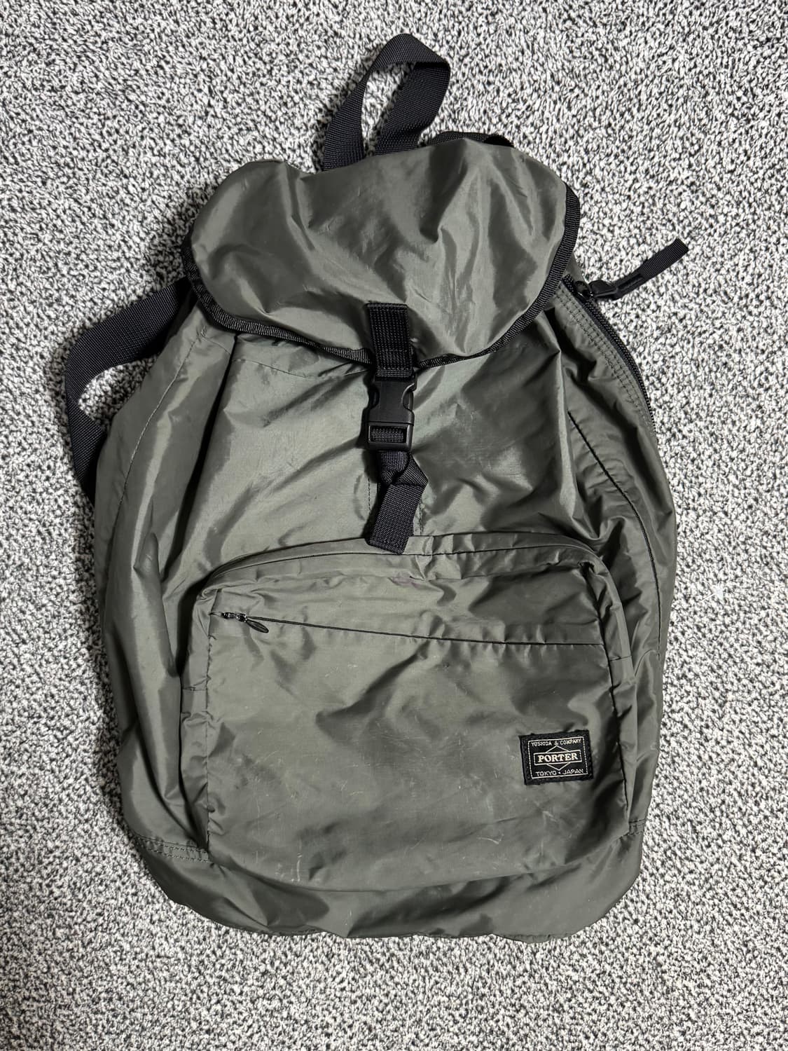 요시다포터 나일론 럭색 백팩 카키그레이 상품이미지2