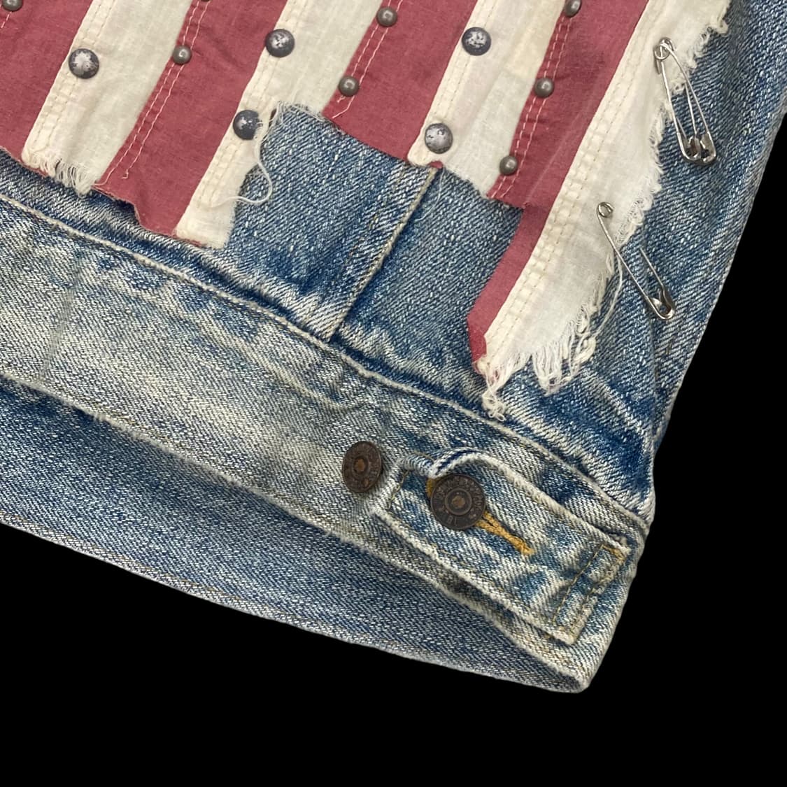 폴로랄프로렌 데님앤서플라이 성조기 징 디테일 트러커 자 상품이미지9