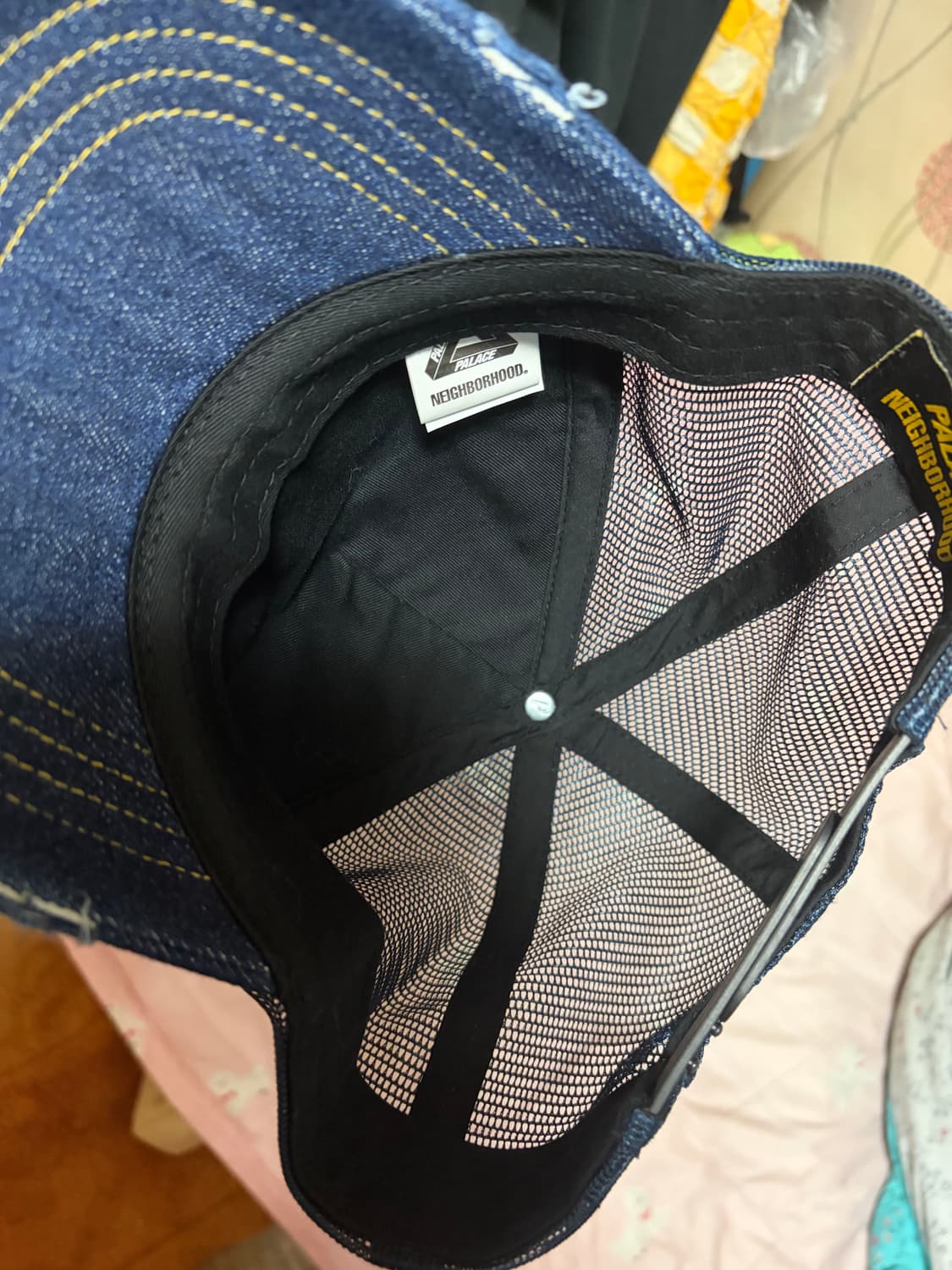 팔라스 x 네이버후드 메쉬 트러커 블루 데님 - 25FW 상품이미지2