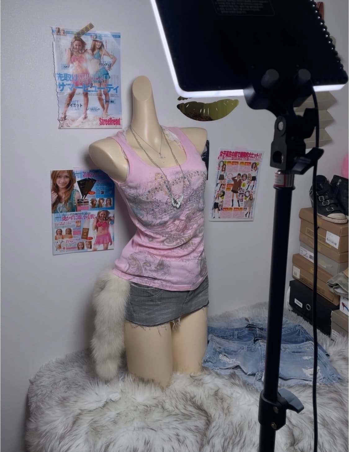 Vocal 빈티지 에드하디깔 나시 슬리브리스 상품이미지2