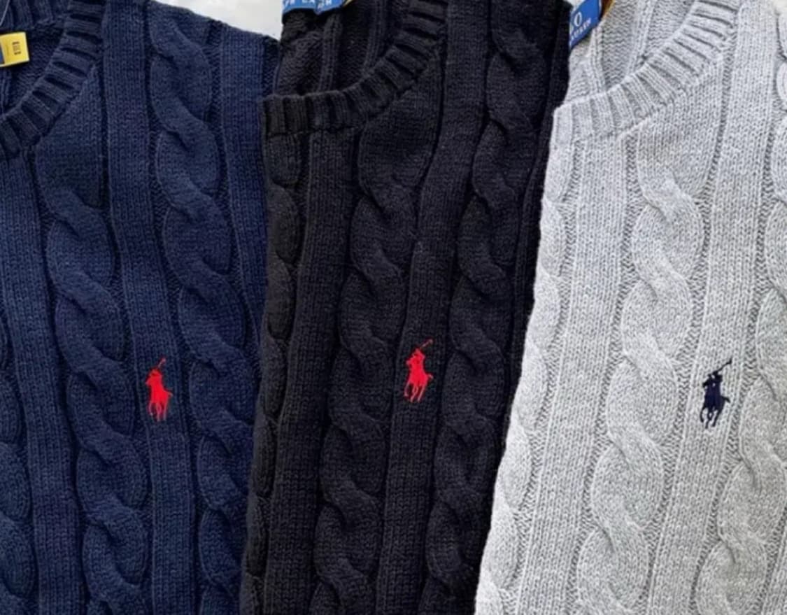 폴로 랄프로렌 꽈배기 니트 상품이미지1