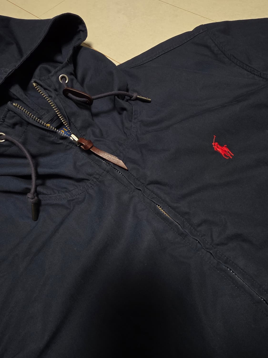 폴로 랄프로렌.바람막이 윈드브레이커 코튼자켓 M 후드자켓  상품이미지1