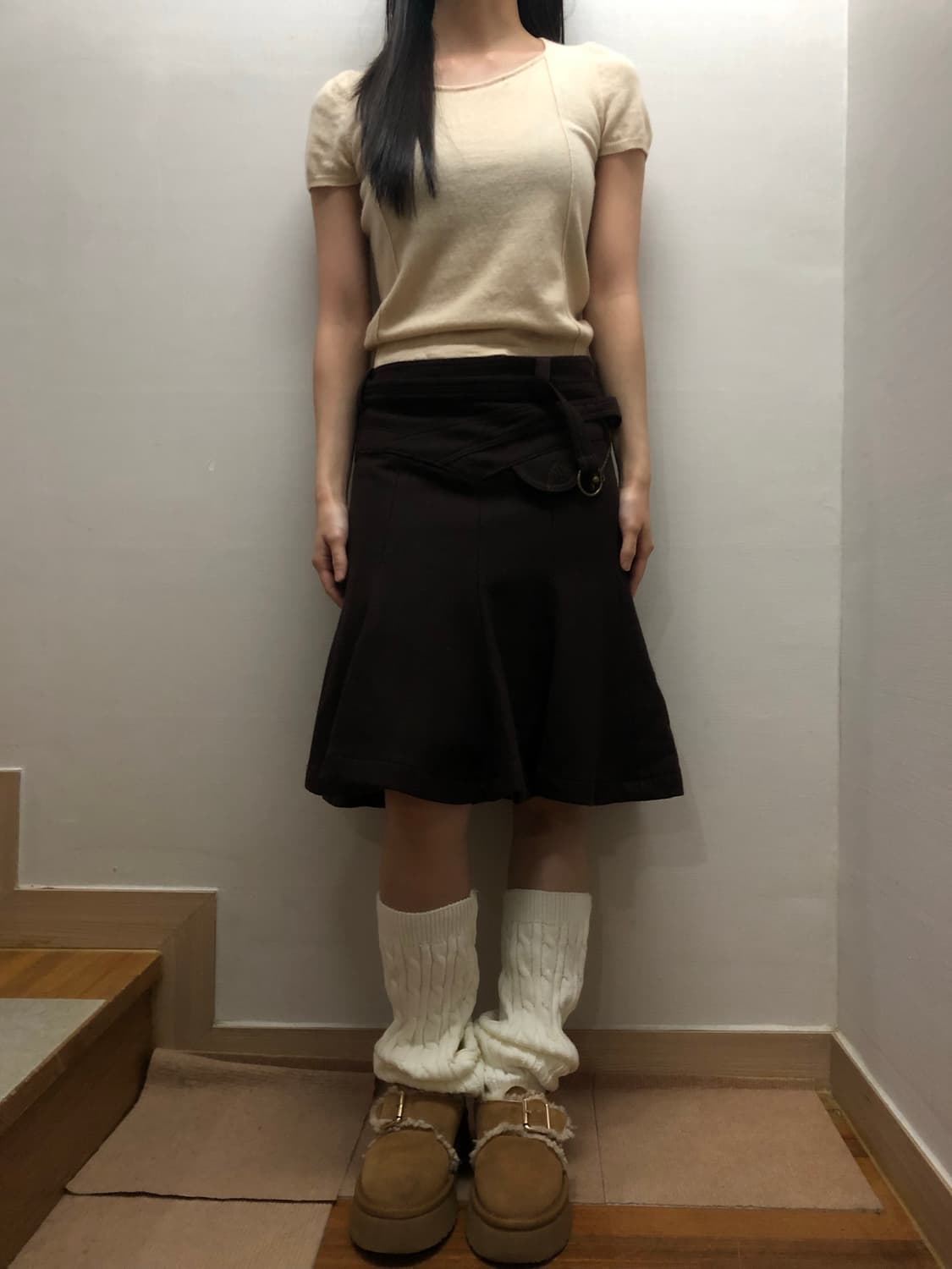 빈티지 베이지 니트 상품이미지5