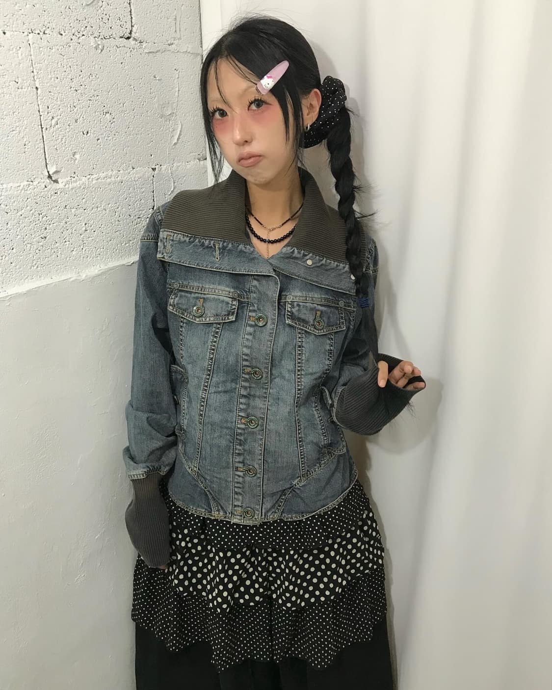 Vintage Knit Denim JK 상품이미지1