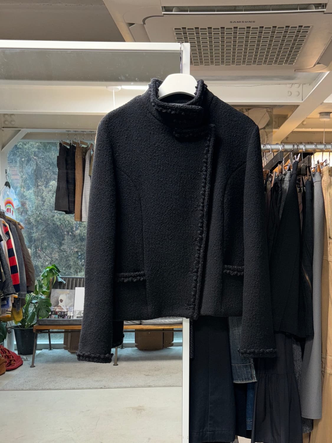 아츠로 타야마 비대칭 울자켓 상품이미지1