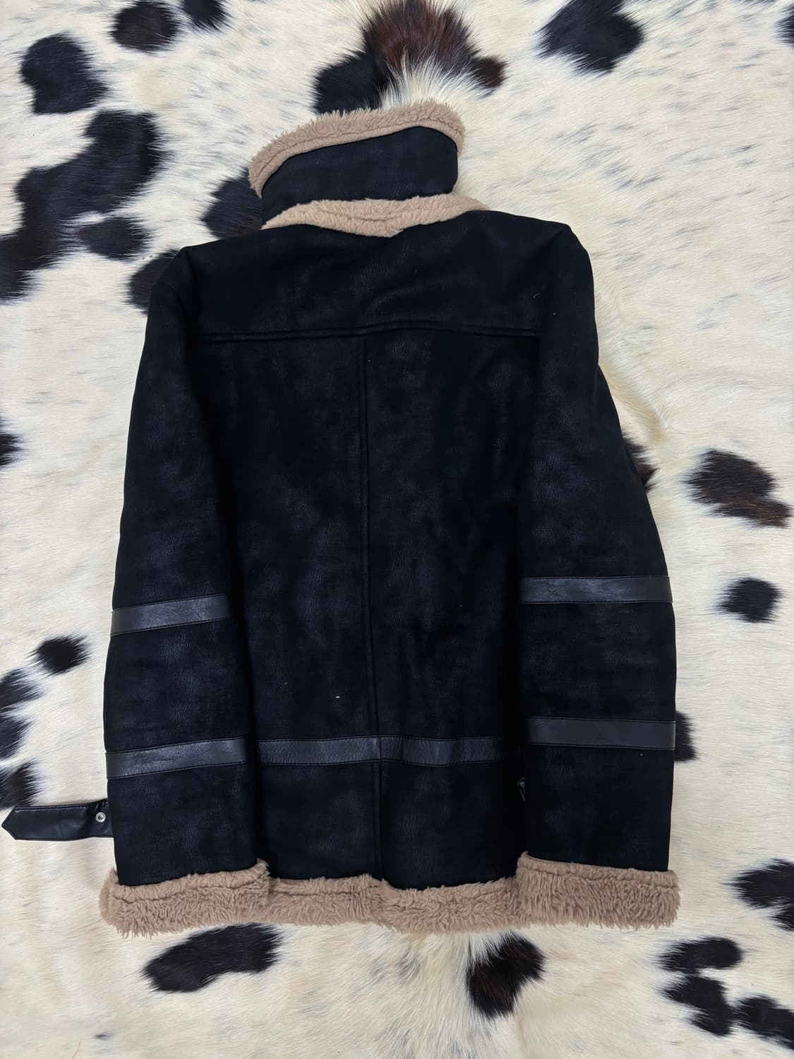 Black Washed Fur Trimming Buckle Mustang 상품이미지9