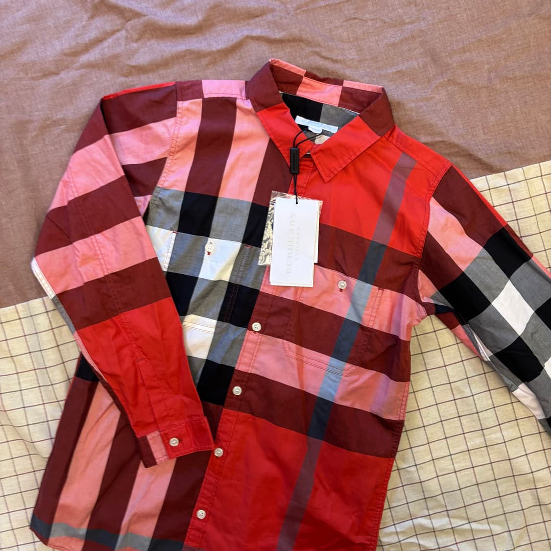 버버리 키즈 체크 남방 (12y)   상품이미지2