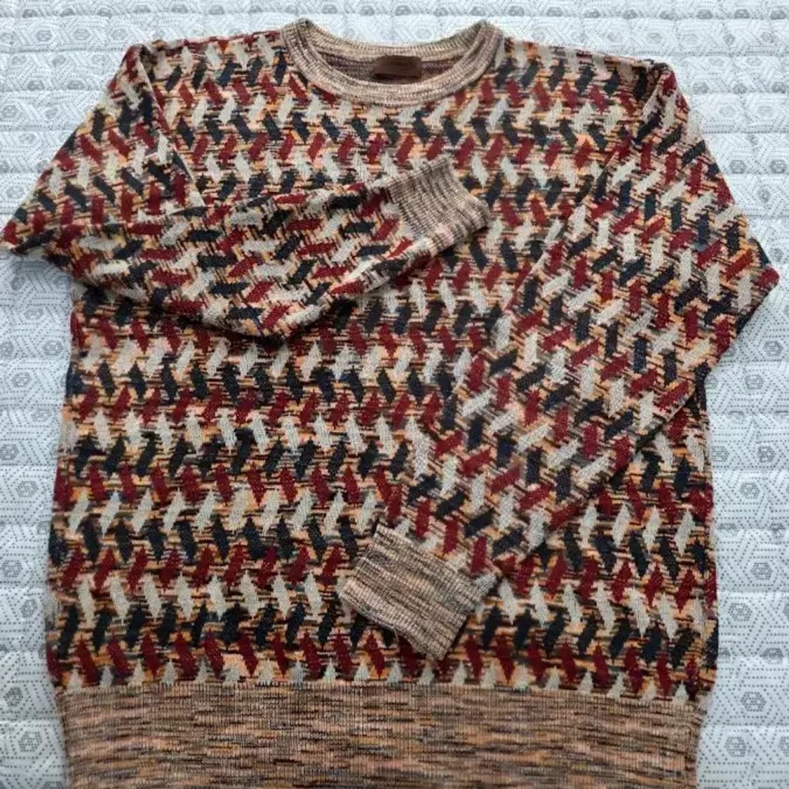 미쏘니 패턴 니트~77 상품이미지2