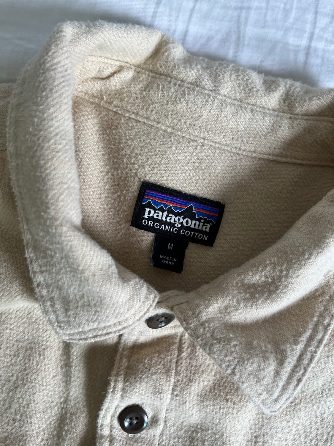 파타고니아 오가닉 플란넬 셔츠 베이지 M 상품이미지2