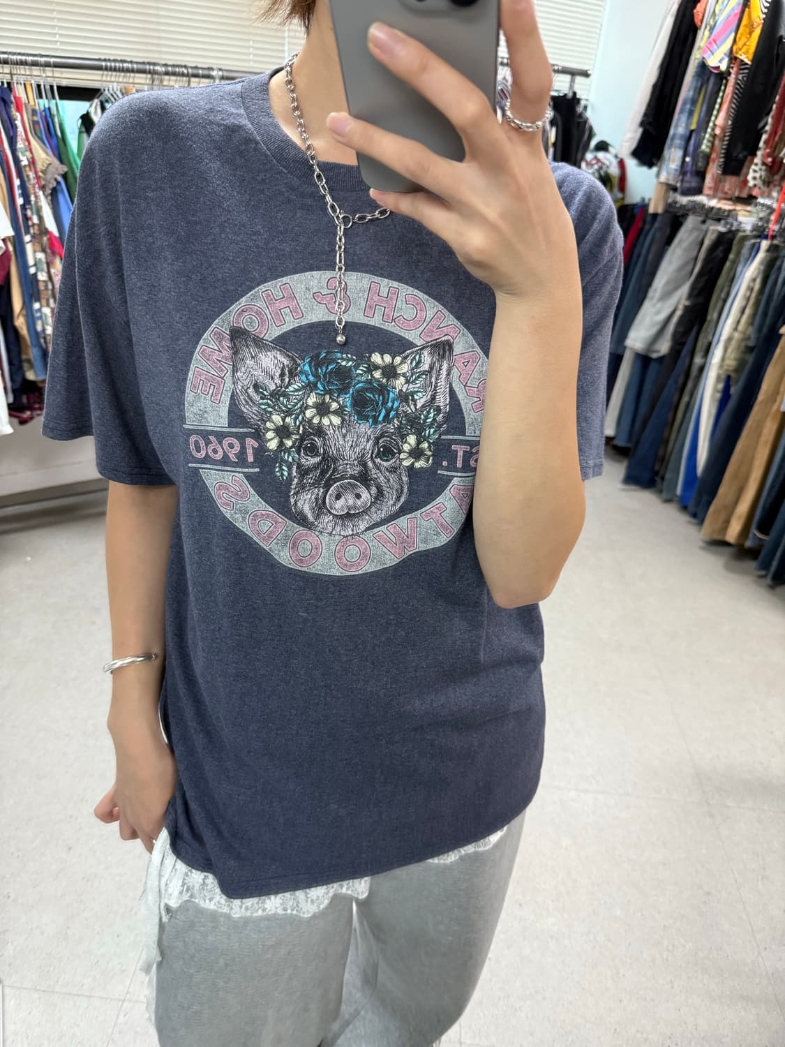 Usa delta print tshirt 델타  상품이미지8