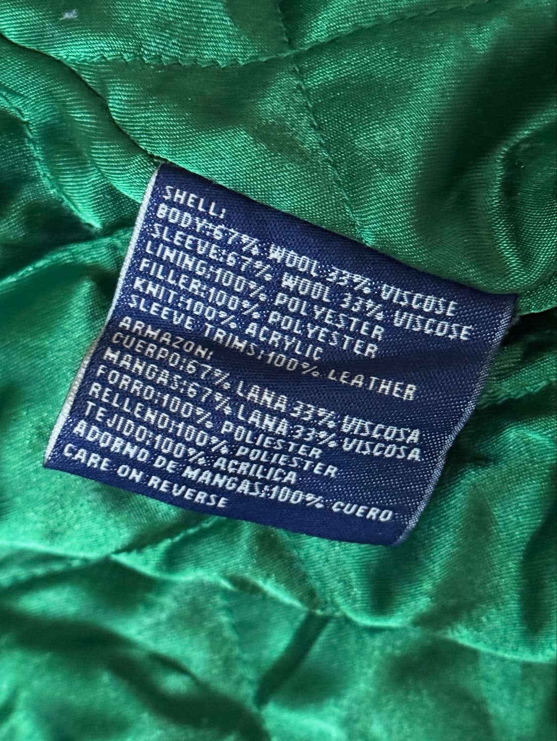 90s 하드우드 클래식 NBA 보스턴 셀틱스 울 바시티 자켓 (110) 상품이미지8