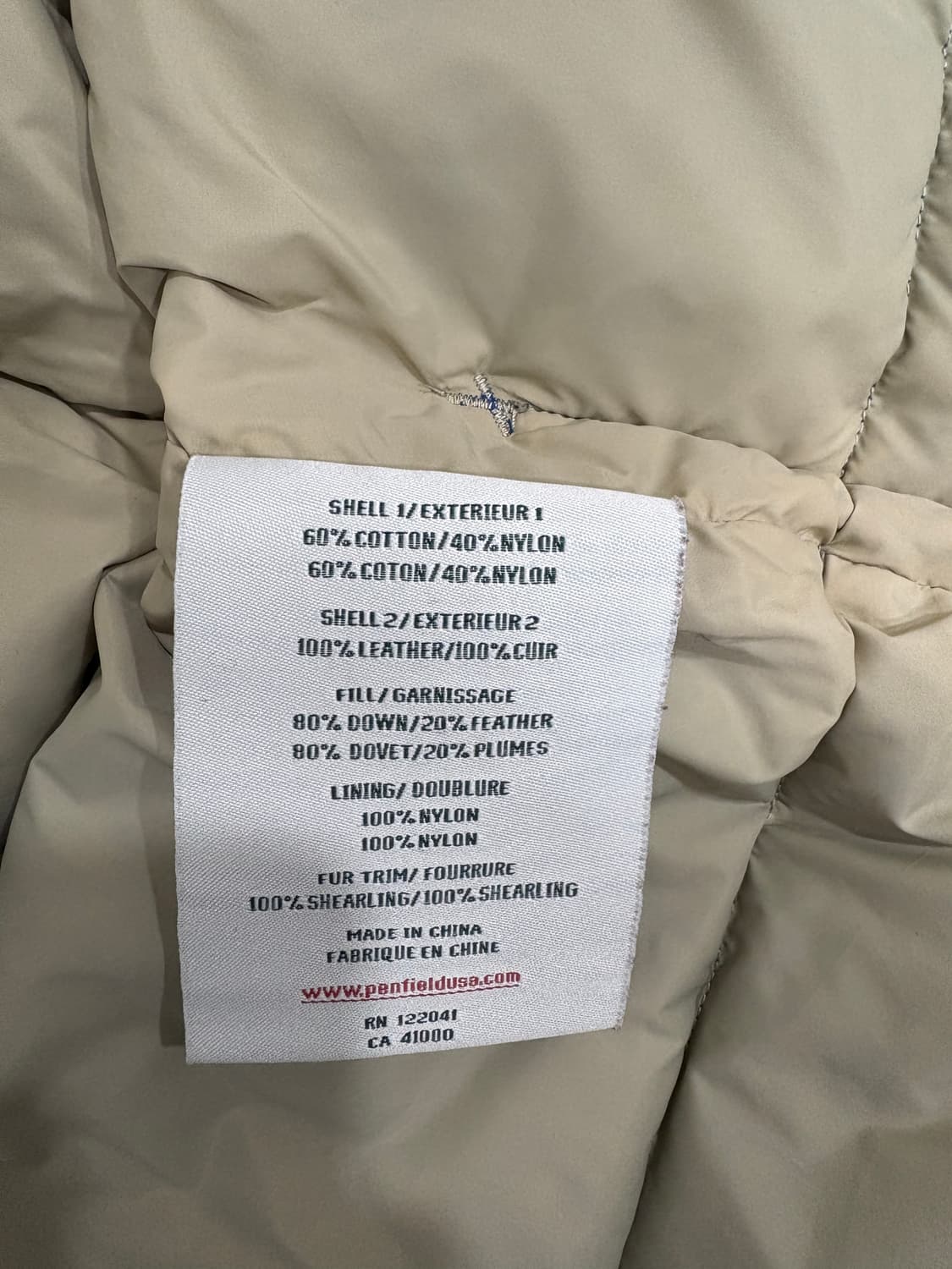 펜필드 다운 패딩 베스트 상품이미지7