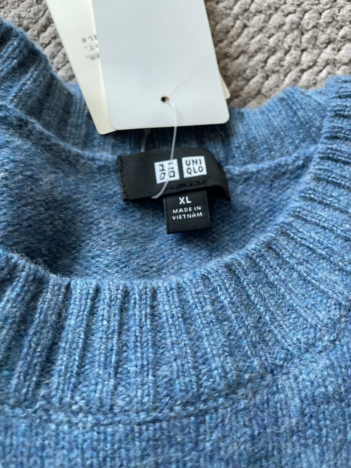 [XL] 유니클로 램스울크루넥스웨터 니트 63blue 색상 판매합니다 상품이미지3
