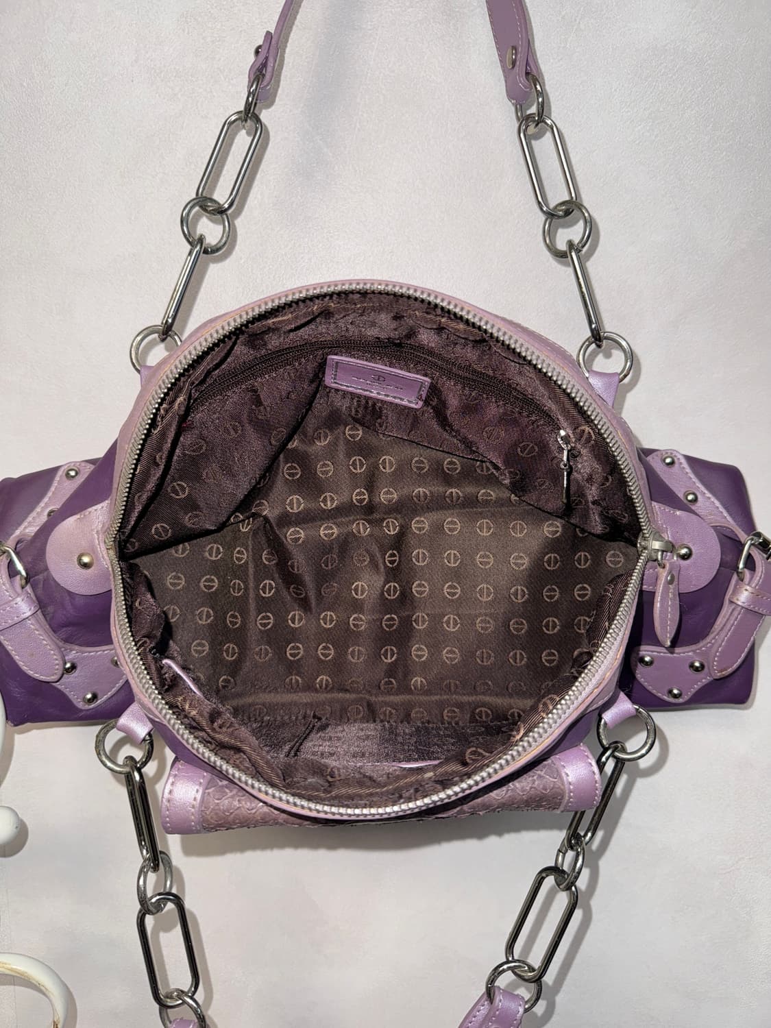 Purple python half buckle chain 숄더백 상품이미지5