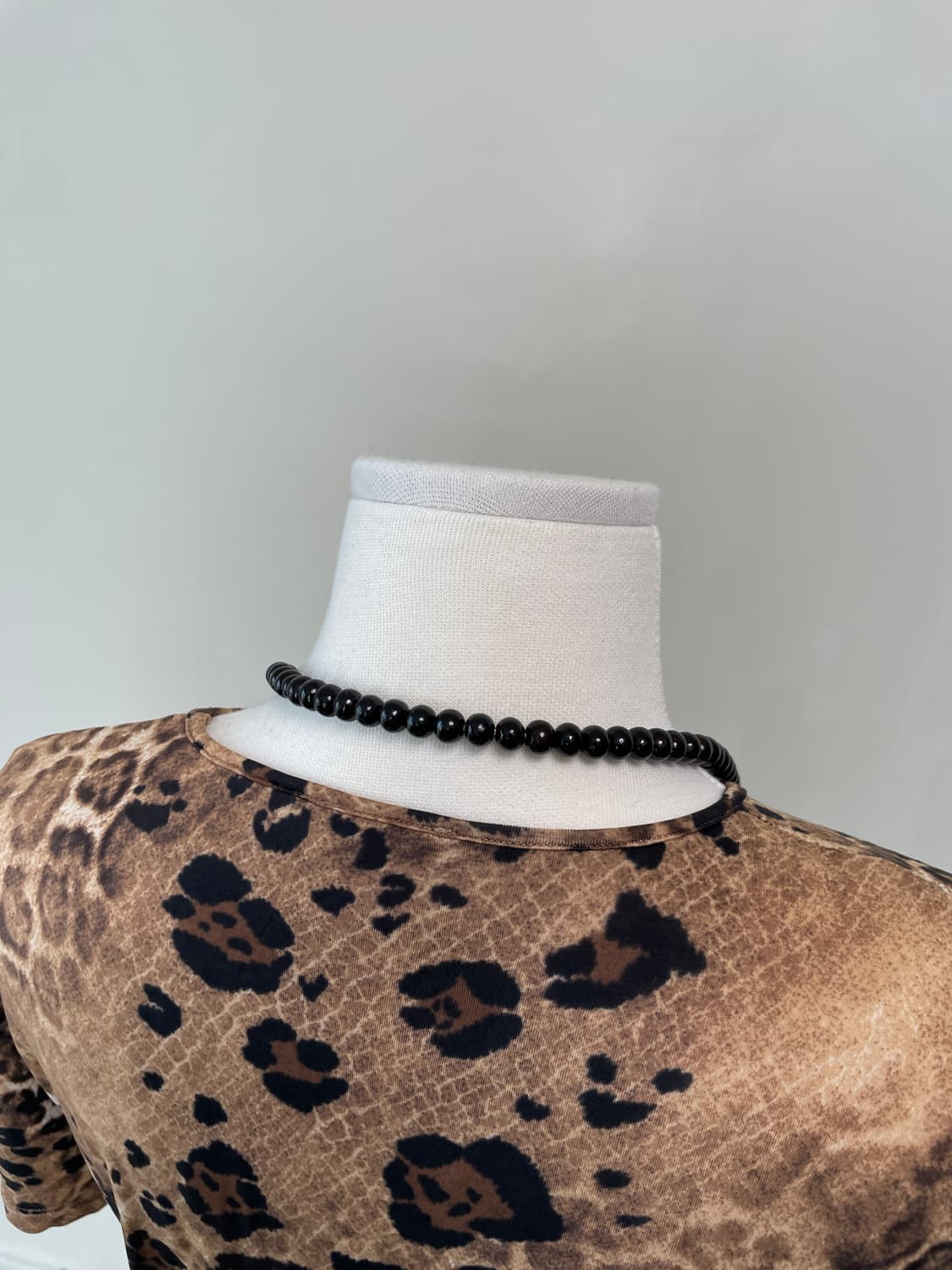 블랙 오닉스 비드 태슬 에스닉 네크리스 J03877 상품이미지4