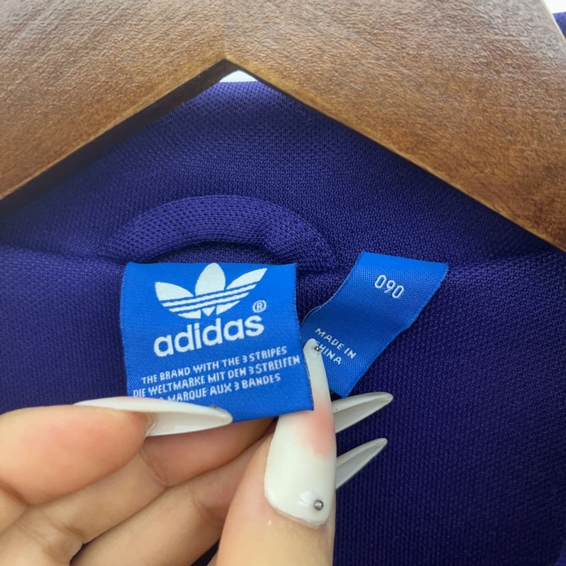 아디다스 레트로 빈티지 유로파 딥퍼플 져지 집업 90 C09375 상품이미지5