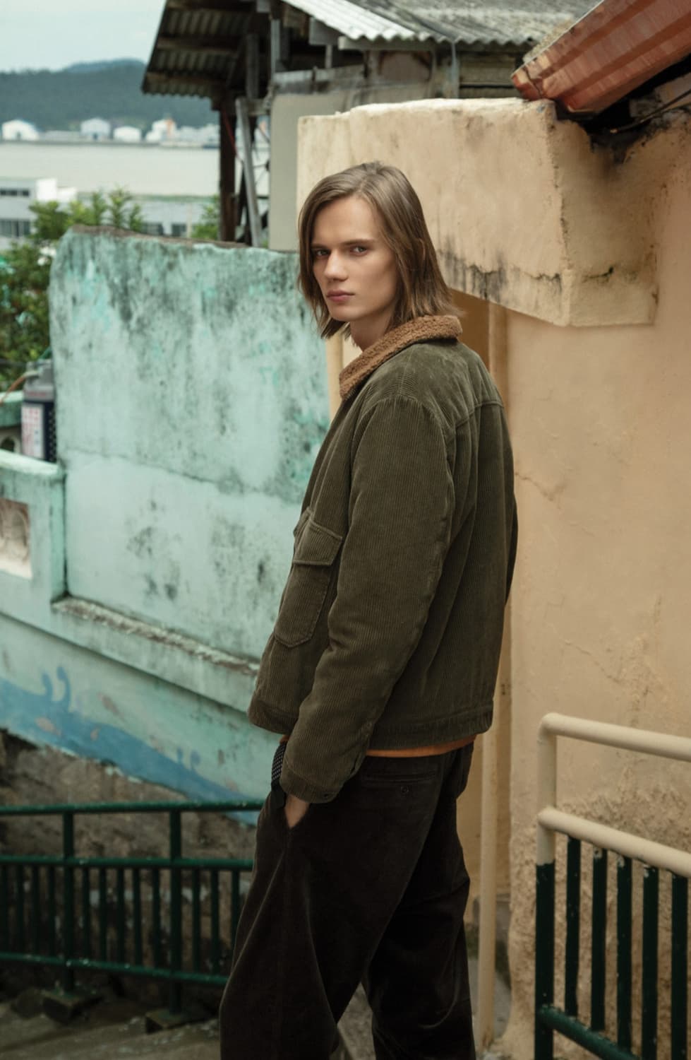 [105]De'Hart 양모 코듀로이 자켓 상품이미지1