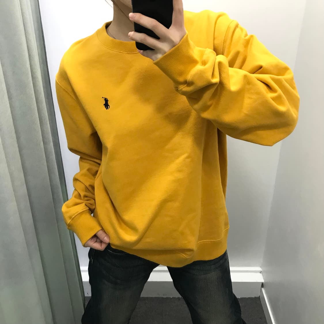 폴로 옐로우 맨투맨 상품이미지3