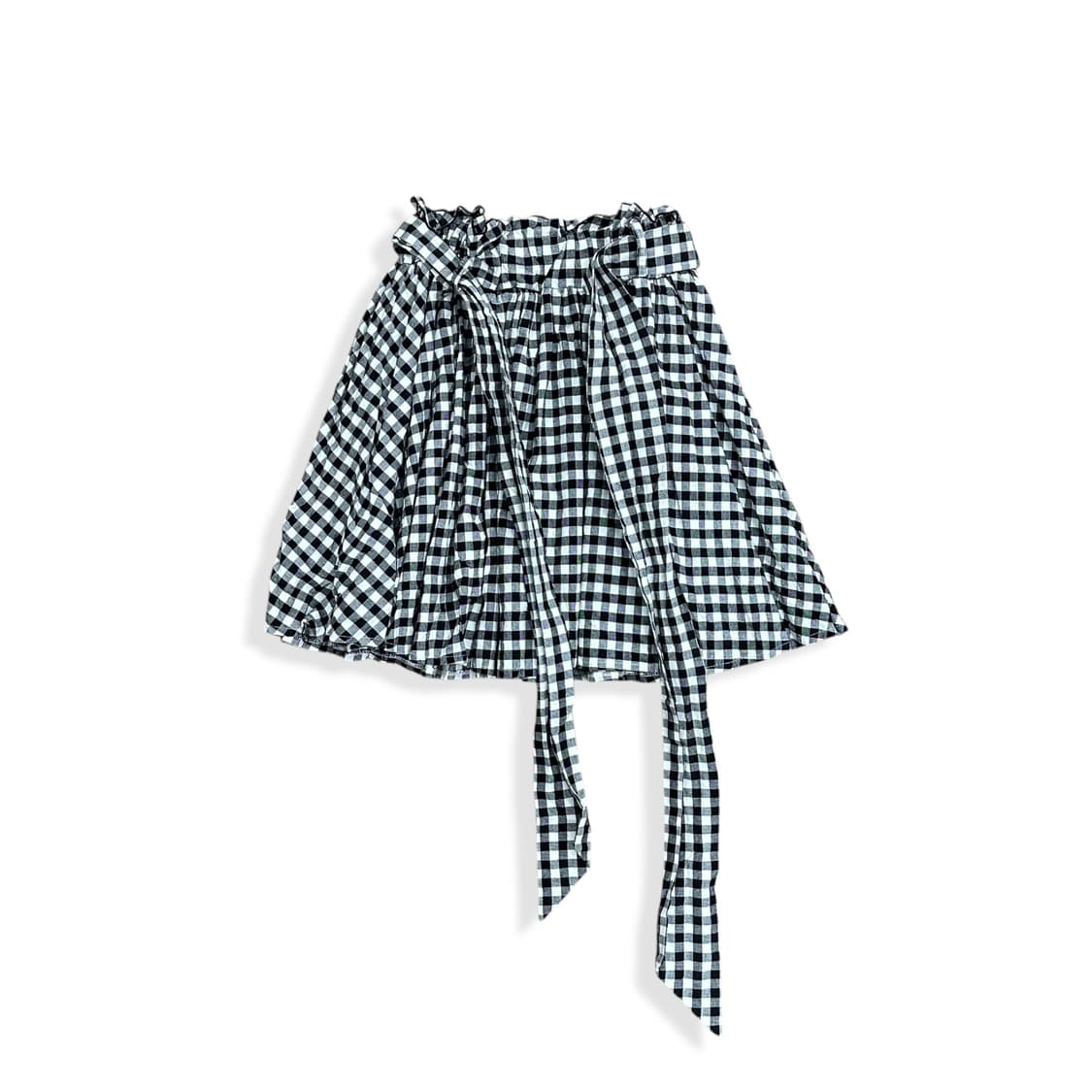 Belted Mono Check Short Skirt 상품이미지2