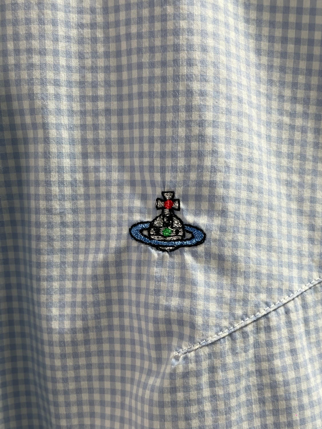 비비안 웨스트우드 맨 깅엄체크 셔츠 (on.738) 상품이미지4