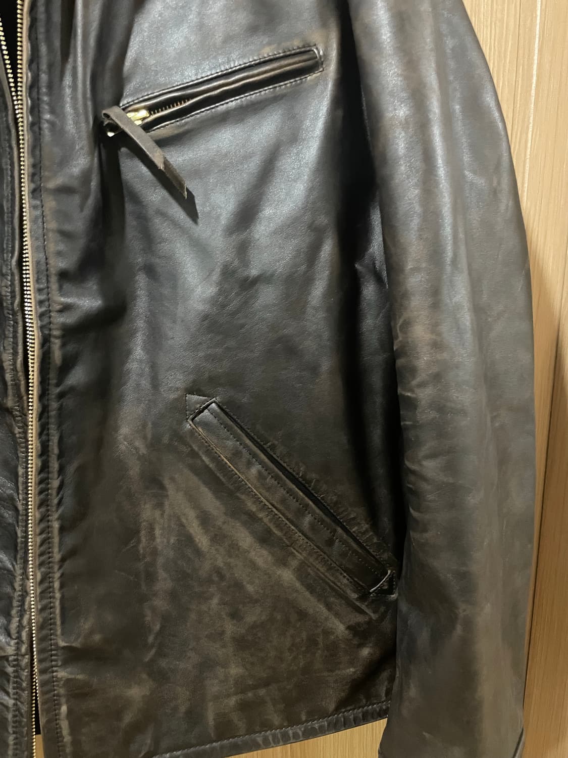 rrl 뉴스보이 레더자켓 xl 상품이미지2