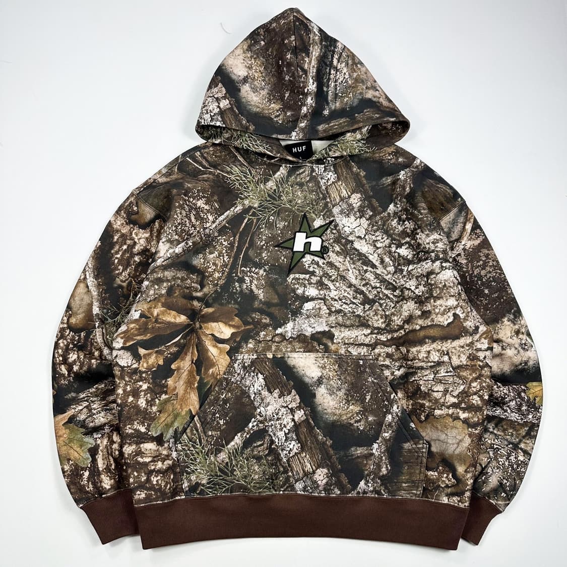 허프 h로고 디테일 헤비 코튼 후드티 (L) 상품이미지2