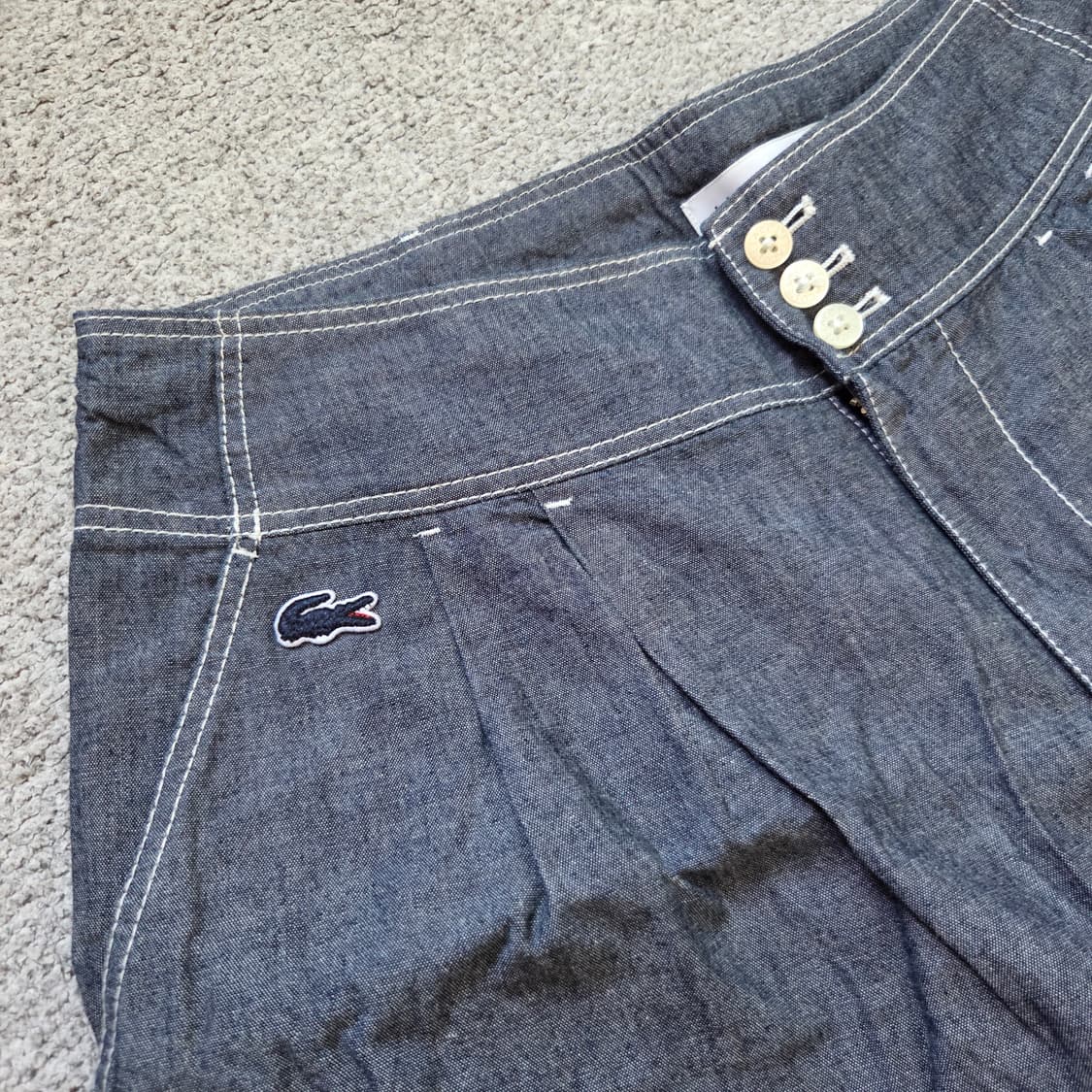 Lacoste Japan 샴브레이 팬츠 26-27 상품이미지3