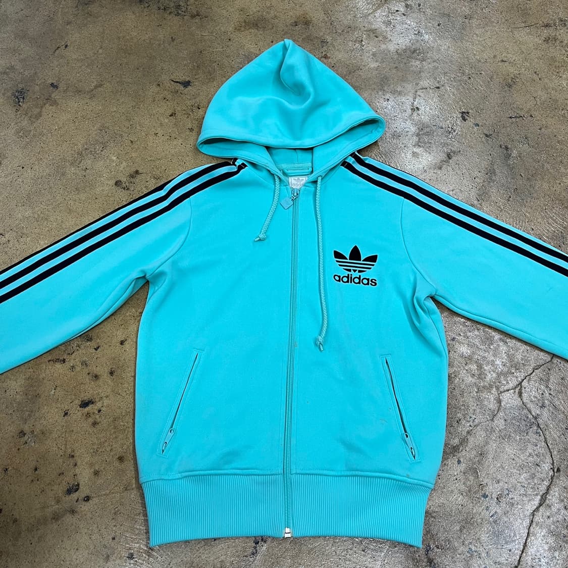 아디다스 민트 후플 플락 후드집업 져지 트랙탑 90 상품이미지3