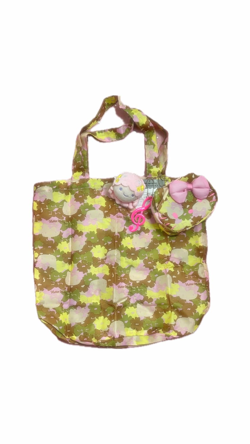 2016 키티 얼굴이 숨겨진 접이식 카모 토트백 상품이미지1