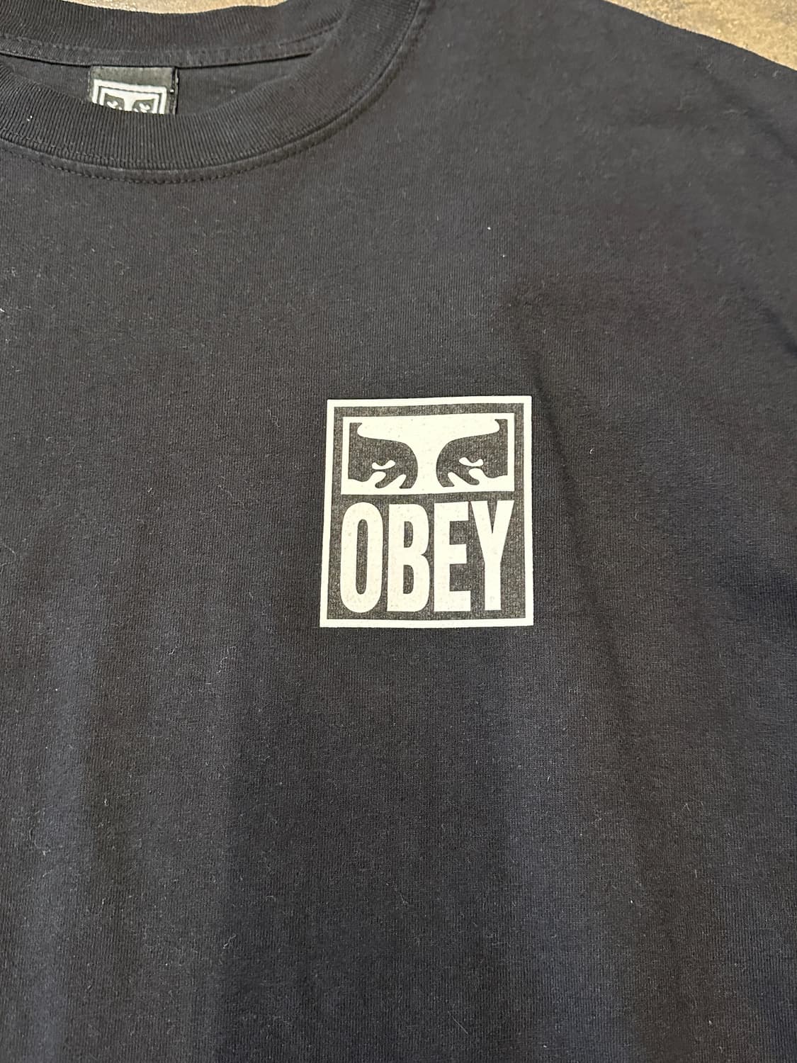OBEY 오베이 블랙 롱슬리브 XXL 상품이미지3