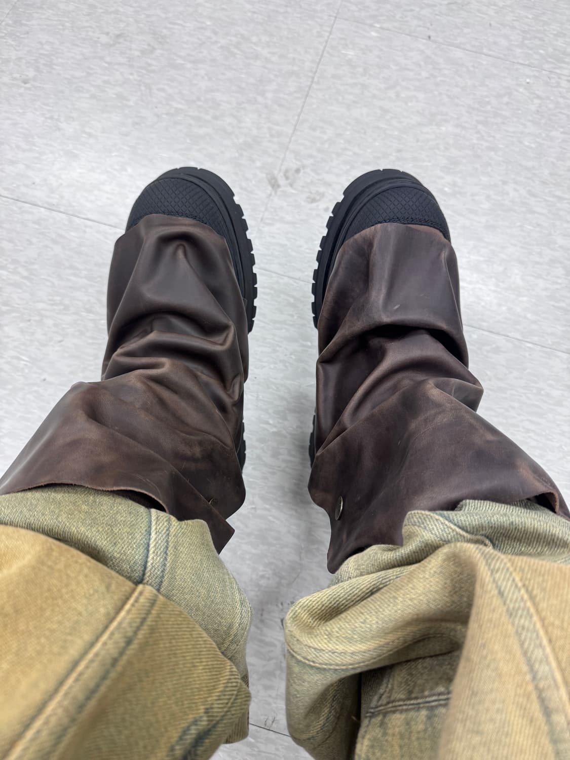 H&M x 글렌마틴스 가이터디테일 레더부츠 상품이미지6